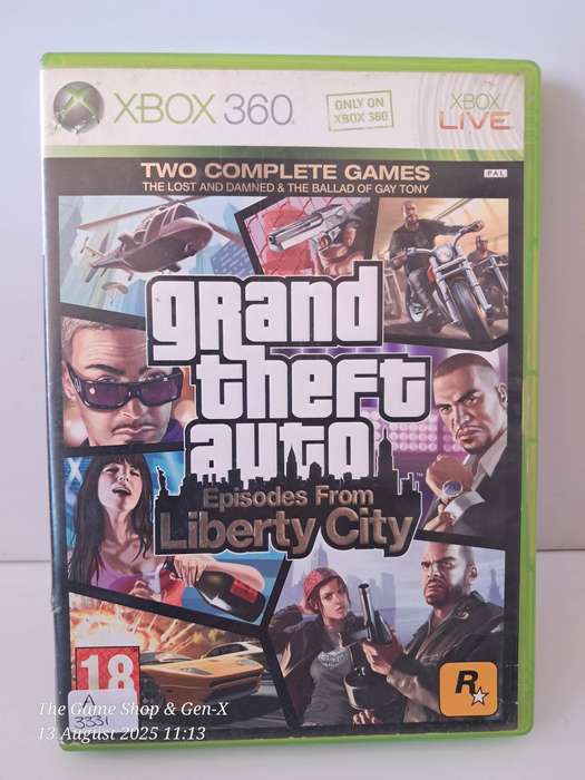 XBOX 360 GRAND THEFT AUTO : EPISODES FROM LIBERTY CITY - NO MANUAL/MAP