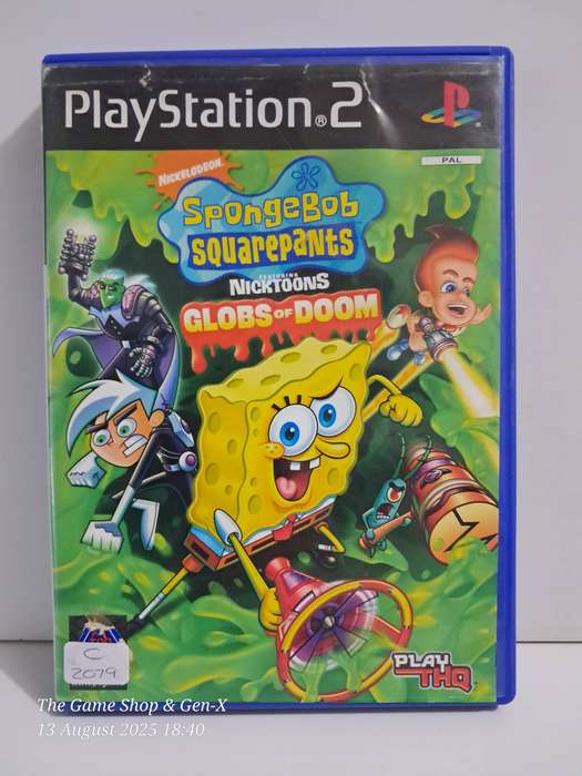 PS2 SPONGEBOB SQUAREPANTS : GLOBS OF DOOM - NO MANUAL
