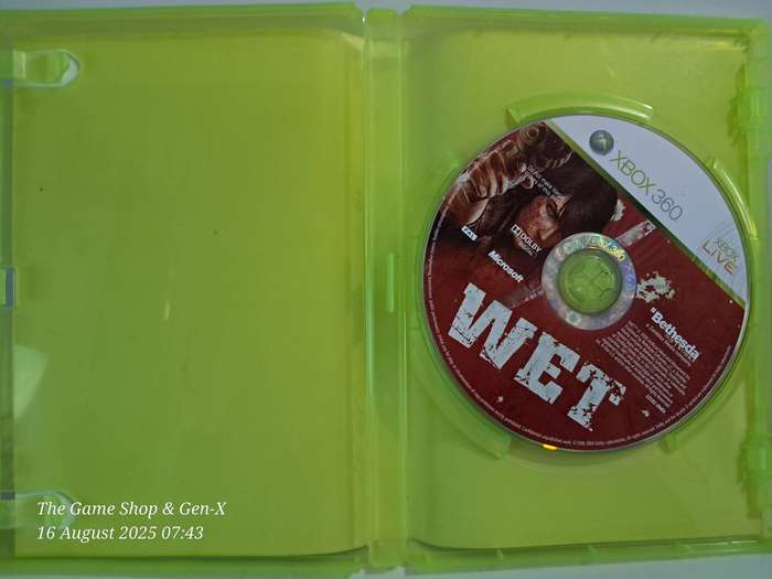 XBOX 360 WET - NO MANUAL