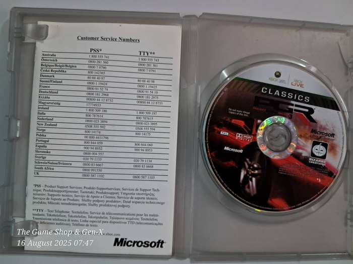 XBOX 360 PROJECT GOTHAM RACING 3 - CIB