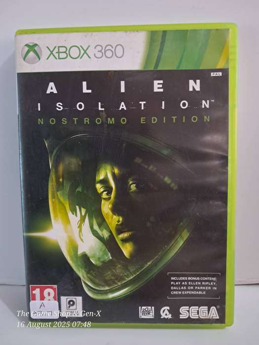 XBOX 360 ALIEN ISOLATION - NO MANUAL