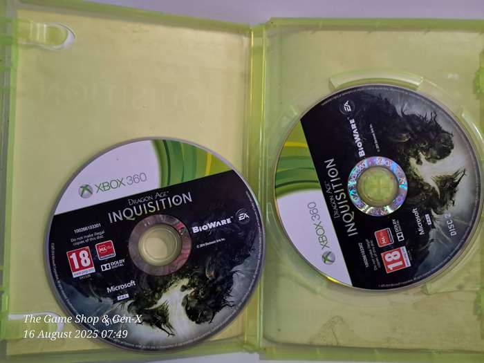 XBOX 360 DRAGONAGE INQUISITION - NO MANUAL