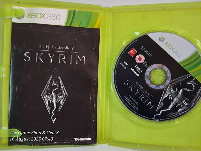 XBOX 360 THE ELDER SCROLLS : SKYRIM (NO MAP)