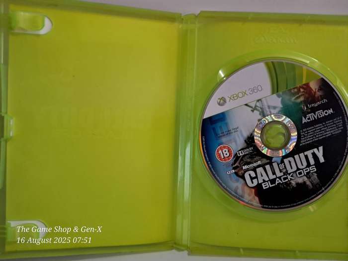 XBOX 360 CALL OF DUTY : BLACK OPS - NO MANUAL