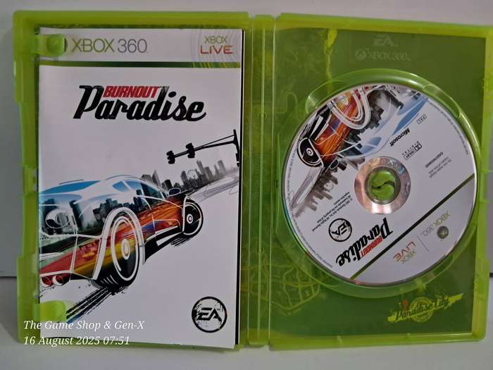 XBOX 360 BURNOUT PARADISE - CIB