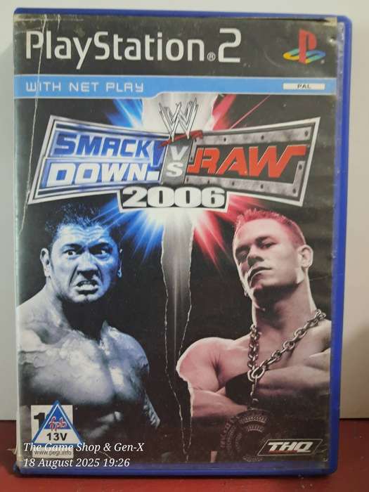 (PS2) SMACKDOWN VS RAW 2006 - NO MANUAL (PLATINUM DISC)
