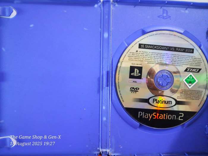 (PS2) SMACKDOWN VS RAW 2006 - NO MANUAL (PLATINUM DISC)