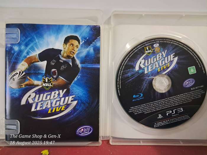 (PS3) RUGBY LEAGUE LIVE + MANUAL