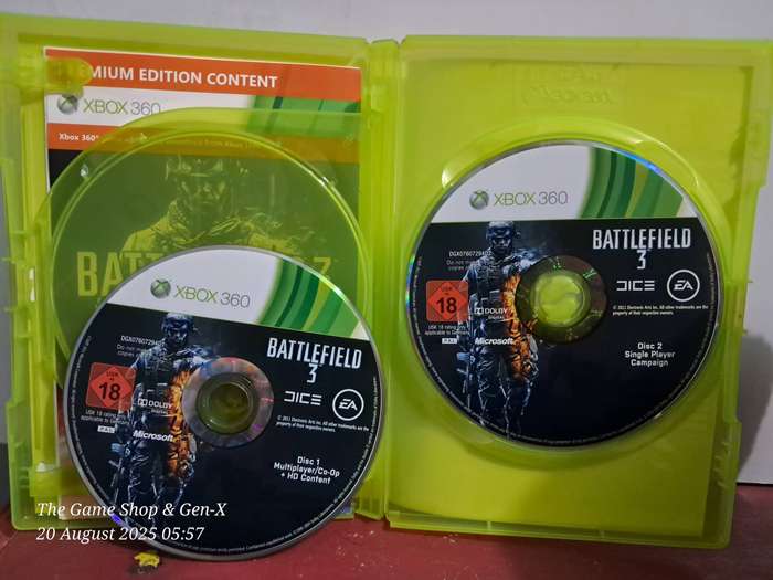 (XBOX360) BATTLEFIELD 3 PREMIUM EDITION - NO MANUAL