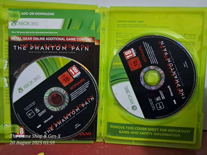 (XBOX360) METAL GEAR SOLID V : THE PHANTOM PAIN - NO MANUAL