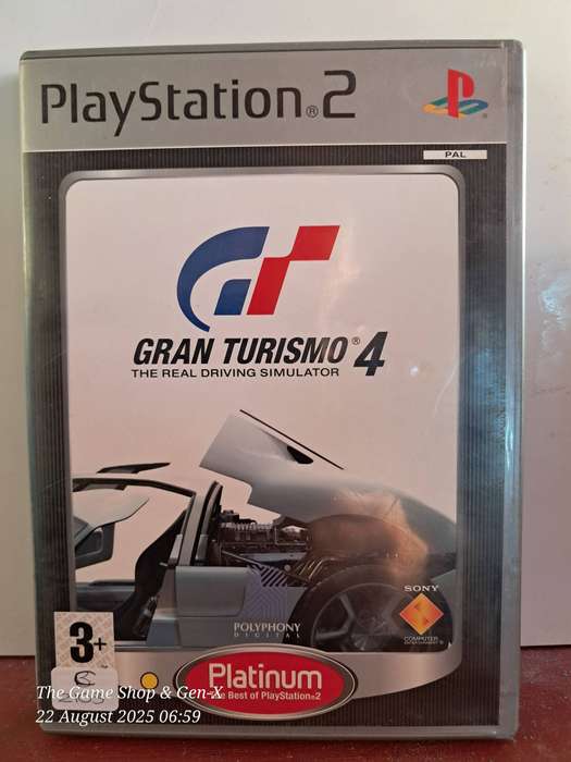 PS2 GRAN TURISMO 4 PLATINUM + MANUAL