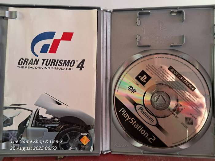 PS2 GRAN TURISMO 4 PLATINUM + MANUAL