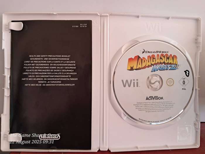 WII MADAGASCAR KARTZ - NO MANUAL