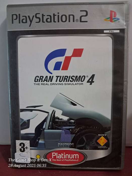 PS2 GRAN TURISMO 4 PLATINUM + MANUAL