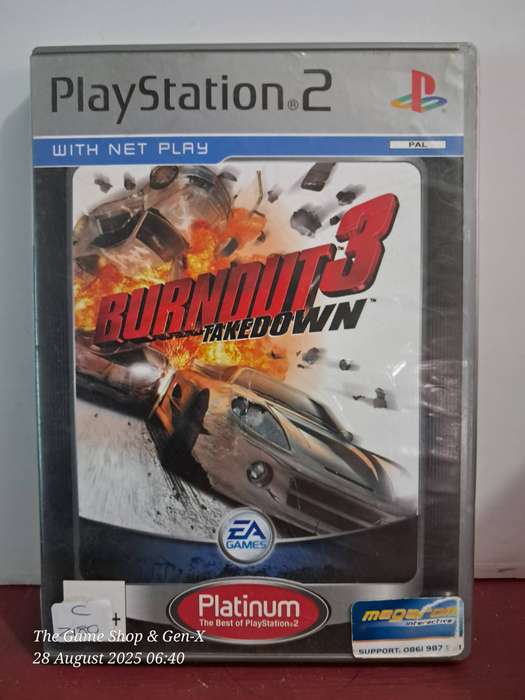 PS2 BURNOUT 3 TAKEDOWN (PLATINUM) + MANUAL