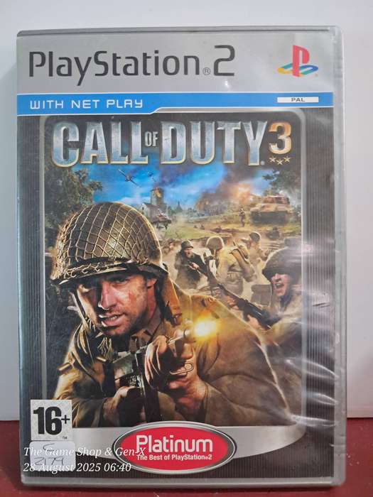 PS2 Call of Duty 3 (Platinum) - NO MANUAL