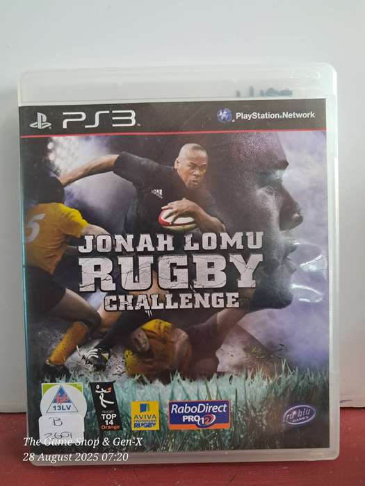 PS3 JONAH LOMU RUGBY CHALLENGE + MANUAL