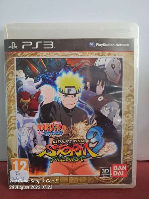 PS3 NARUTO ULTIMATE NINJA STORM 3 FULLBURST + MANUAL