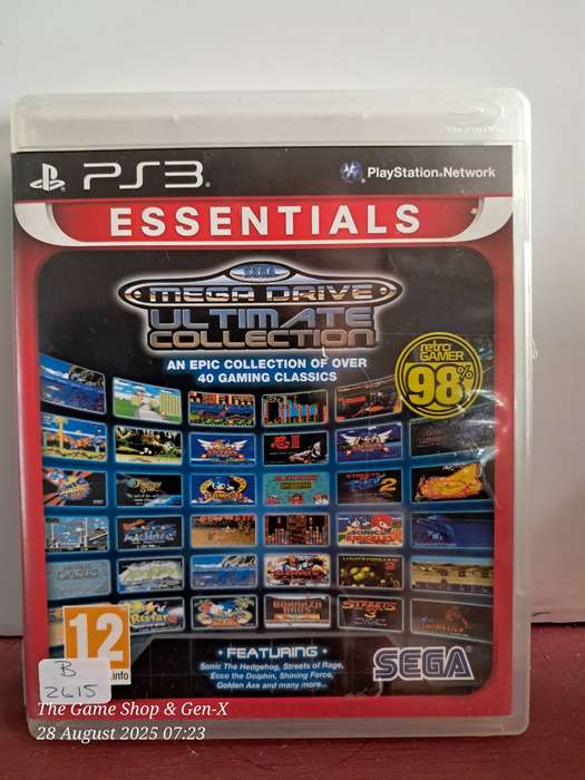 PS3 SEGA MEGA DRIVE ULTIMATE COLLECTION (ESSENTIALS) + MANAUL
