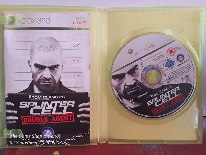 XBOX 360 TOM CLANCY'S SPLINTERCELL DOUBLE AGENT + MANUAL