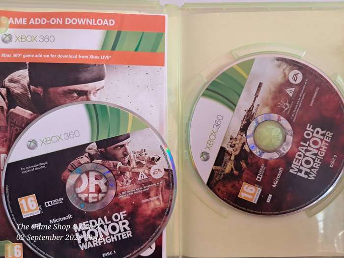 XBOX 360 MEDAL OF HONOR : WARFIGHTER + MANUAL
