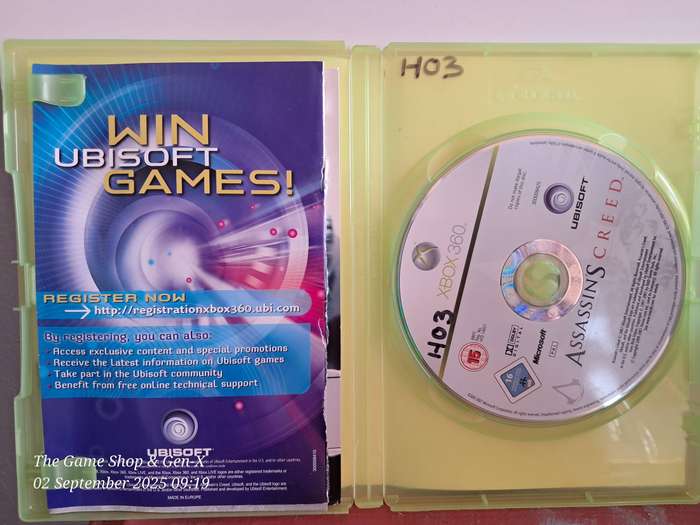 XBOX 360 ASSASSINS CREED 1 (DAMAGED MANUAL)