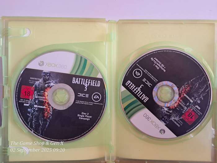 XBOX 360 BATTLEFIELD 3 - NO MANUAL