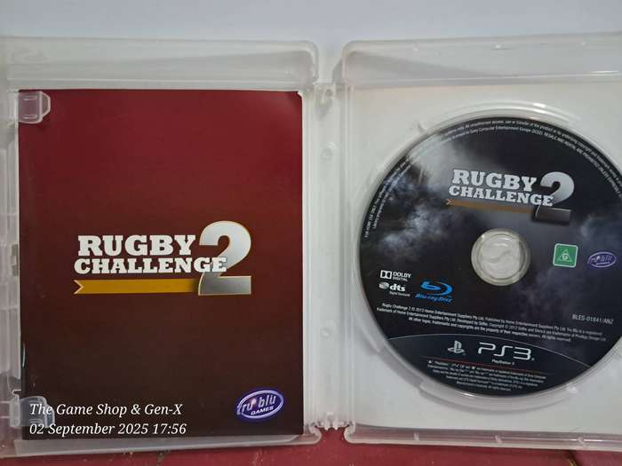 PS3 JONAH LOMU RUGBY CHALLENGE 2 + MANUAL