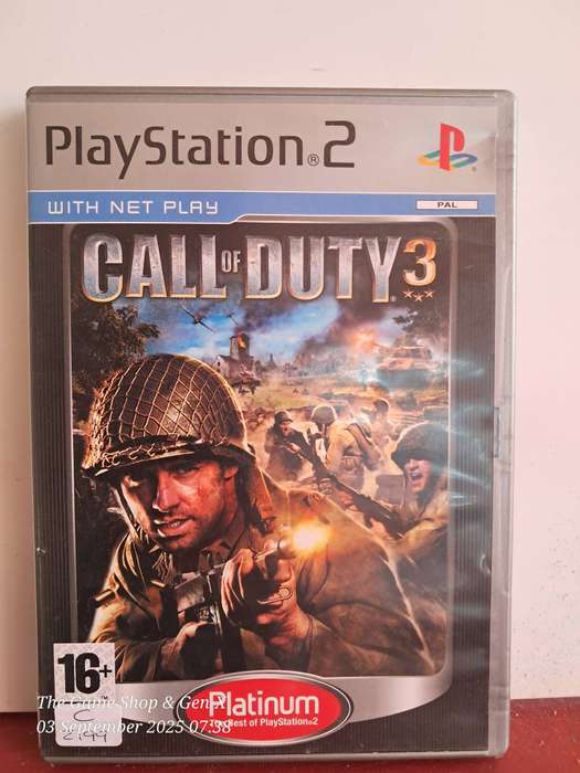 PS2 Call of duty 3 (Platinum) - CIB