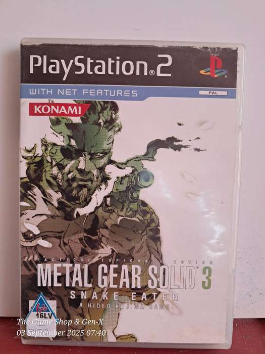 PS2 METAL GEAR SOLID 3 : SNAKE EATER + MANUAL