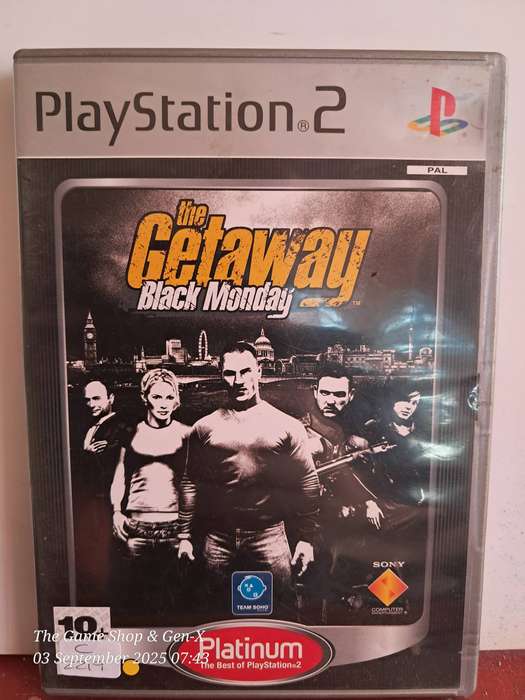 PS2 THE GETAWAY : BLACK MONDAY (PLATINUM) + MANUAL