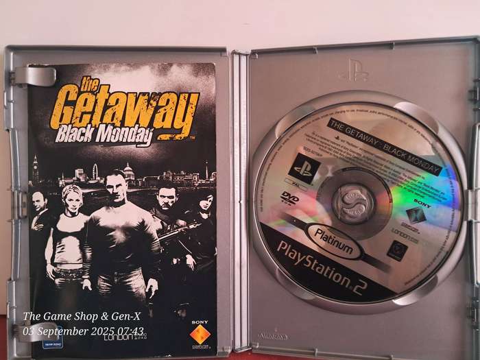 PS2 THE GETAWAY : BLACK MONDAY (PLATINUM) + MANUAL