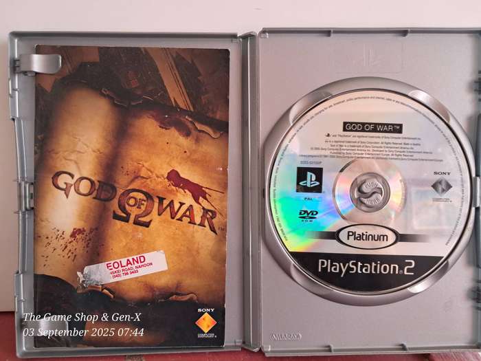 PS2 GOD OF WAR (PLATINUM) - CIB