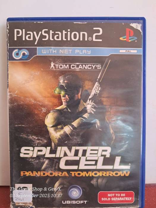 PS2 SPLINTERCELL : PANDORA TOMORROW - NO MANUAL