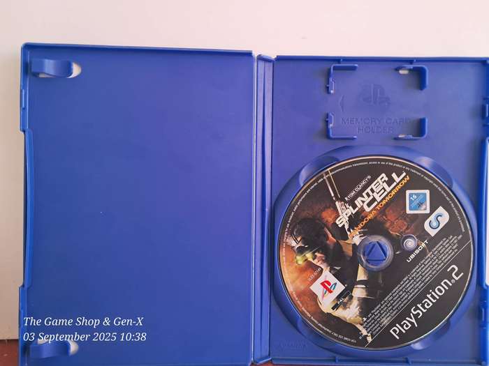 PS2 SPLINTERCELL : PANDORA TOMORROW - NO MANUAL