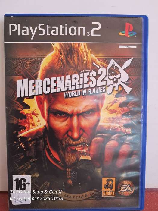 PS2 MERCENARIES2 : WORLD IN FLAMES + MANUAL