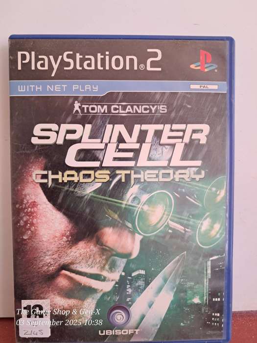 PS2 SPLINTERCELL : CHAOS THEORY - NO MANUAL