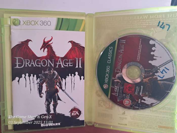 XBOX 360 DRAGON AGE II + MANUAL