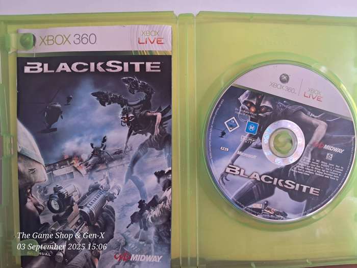 XBOX 360 BLACKSITE + MANUAL