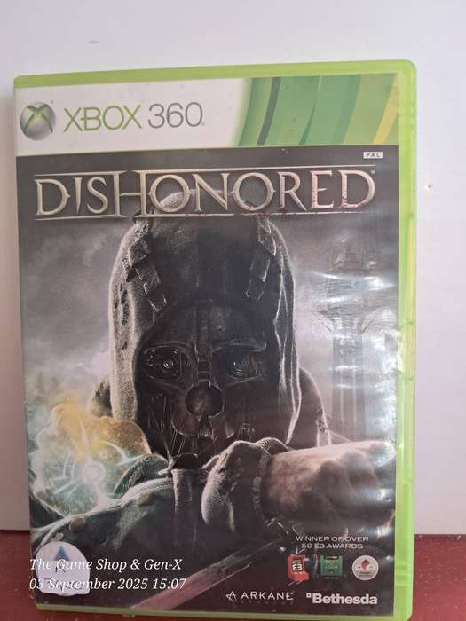 XBOX 360 DISHONORED - NO MANUAL