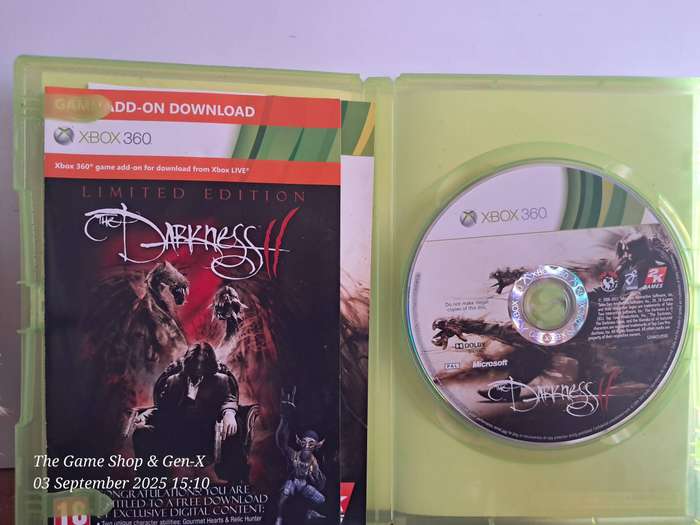 XBOX 360 THE DARKNESS II (LIMITED EDITION) + MAP