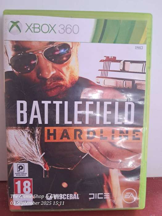 XBOX 360 BATTLEFIELD HARDLINE + MANUAL