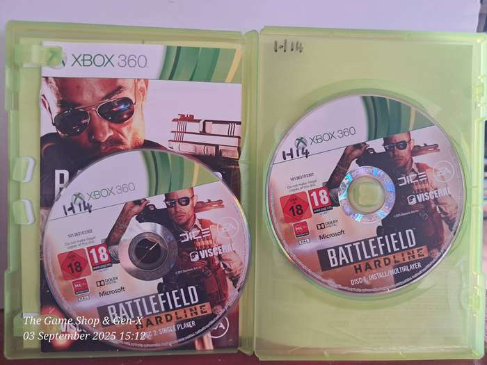 XBOX 360 BATTLEFIELD HARDLINE + MANUAL
