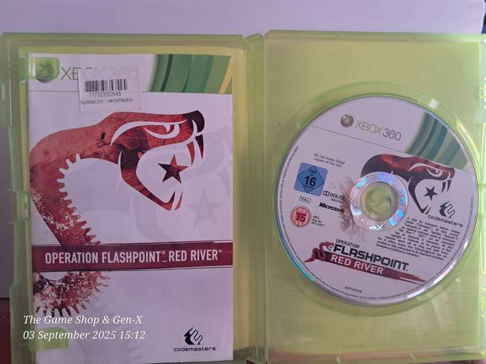 XBOX 360 OPERATION FLASHPONT : RED RIVER + MANUAL