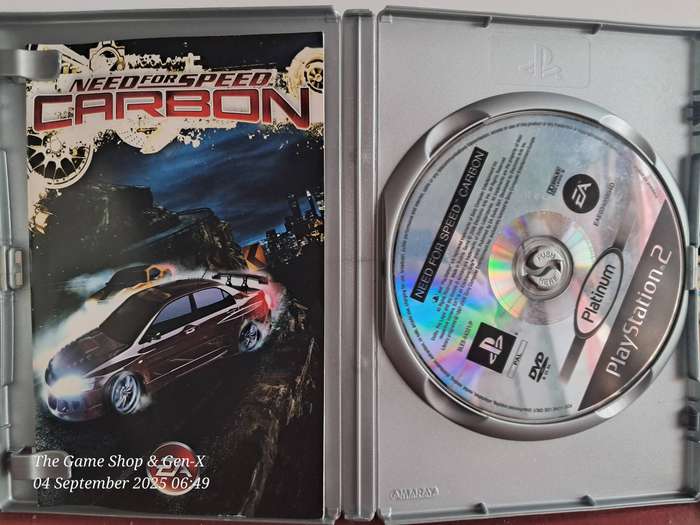 PS2 NEED FOR SPEED : CARBON (PLATINUM) + MANUAL