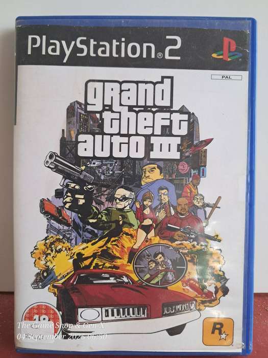 PS2 GRAND THEFT AUTO III (RE-PRINTED ARTWORK) - NO MANUAL & MAP