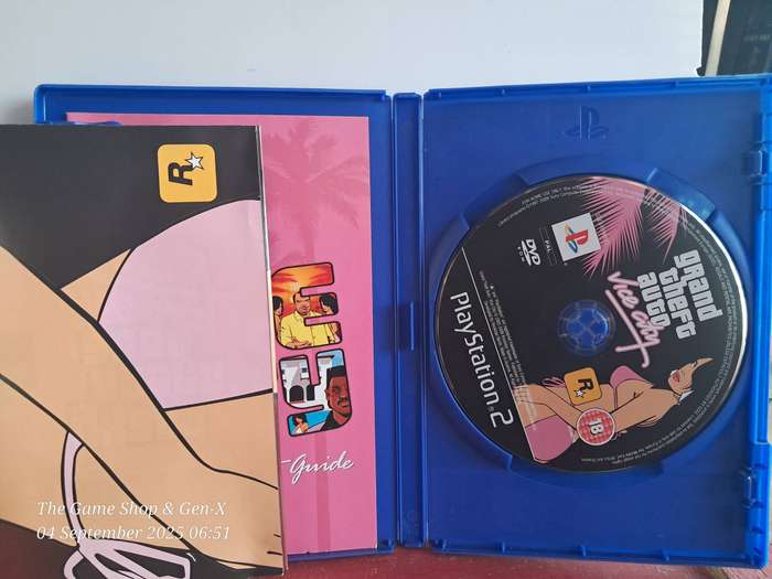 PS2 GRAND THEFT AUTO : VICE CITY + MANUAL & MAP