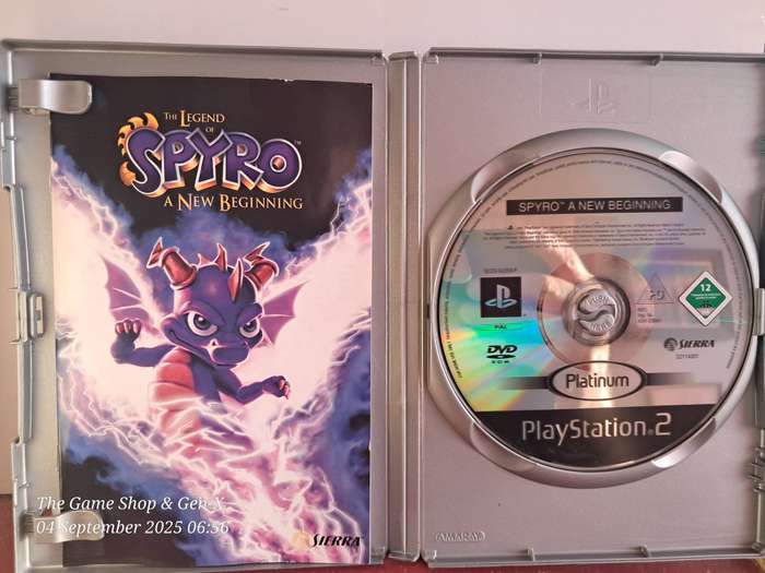 PS2 THE LEGEND OF SPYRO : A NEW BEGINNING (PLATINUM) + MANUAL