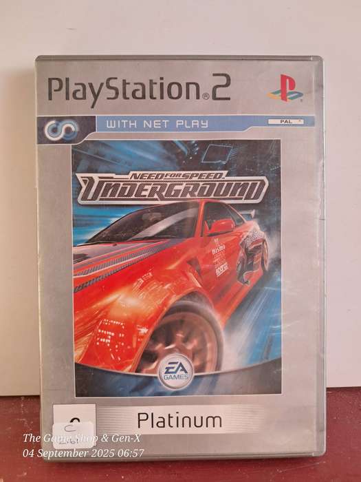 PS2 NEED FOR SPEED : UNDERGROUND (PLATINUM) - CIB