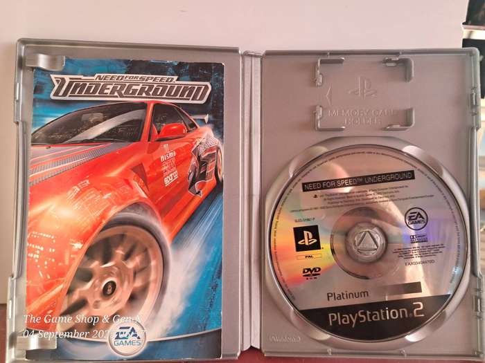 PS2 NEED FOR SPEED : UNDERGROUND (PLATINUM) - CIB